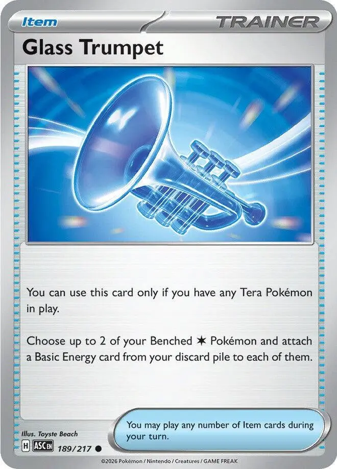 [Binder Condition] Glass Trumpet #189 Pokemon Ascended Heroes