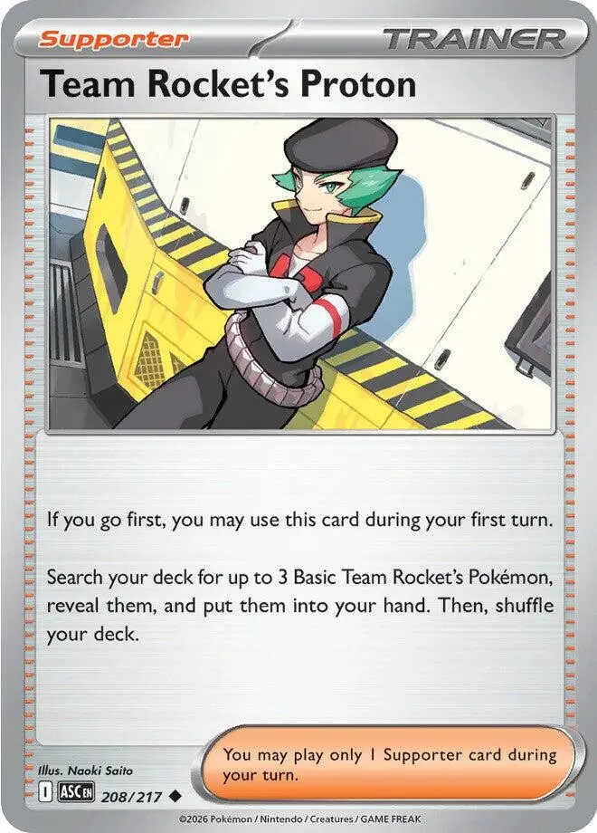 [Binder Condition] Team Rocket's Proton #208 Pokemon Ascended Heroes