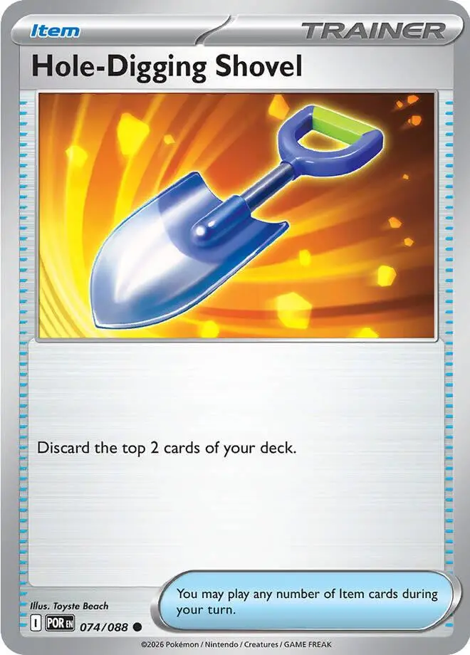[Binder Condition] Hole-Digging Shovel #74 Pokemon Perfect Order