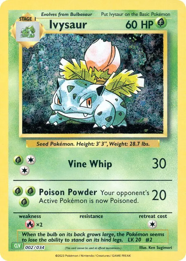 [Binder Condition] Ivysaur #2 Pokemon TCG Classic: Venusaur Deck