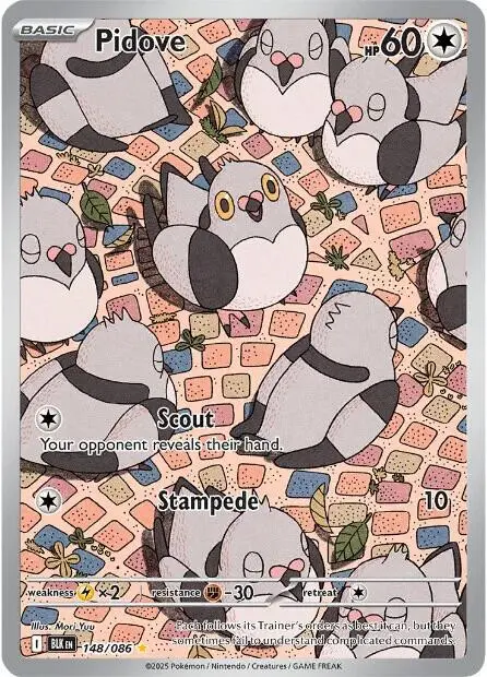 [Binder Condition] Pidove #148 Pokemon Black Bolt