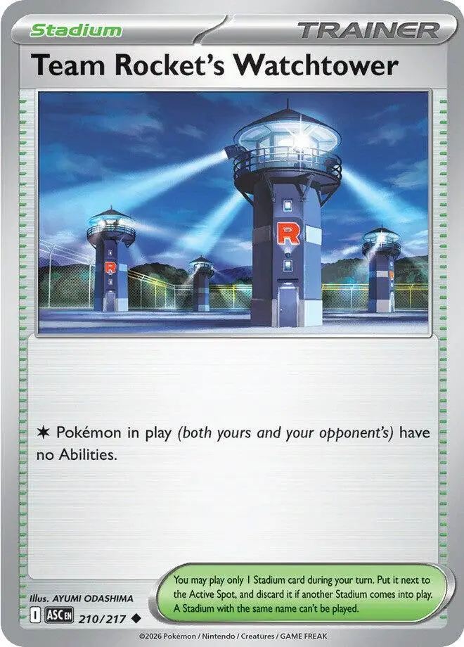 [Binder Condition] Team Rocket's Watchtower #210 Pokemon Ascended Heroes