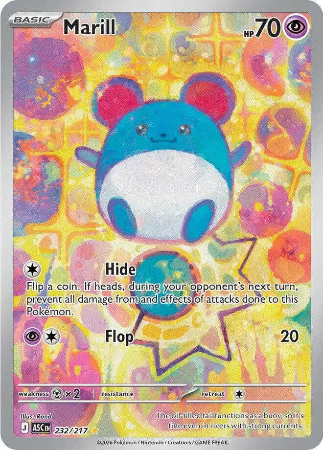 [Binder Condition] Marill #232 Pokemon Ascended Heroes