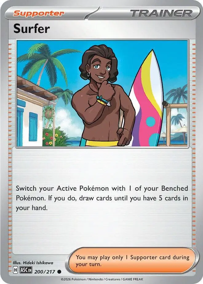 [Binder Condition] Surfer #200 Pokemon Ascended Heroes