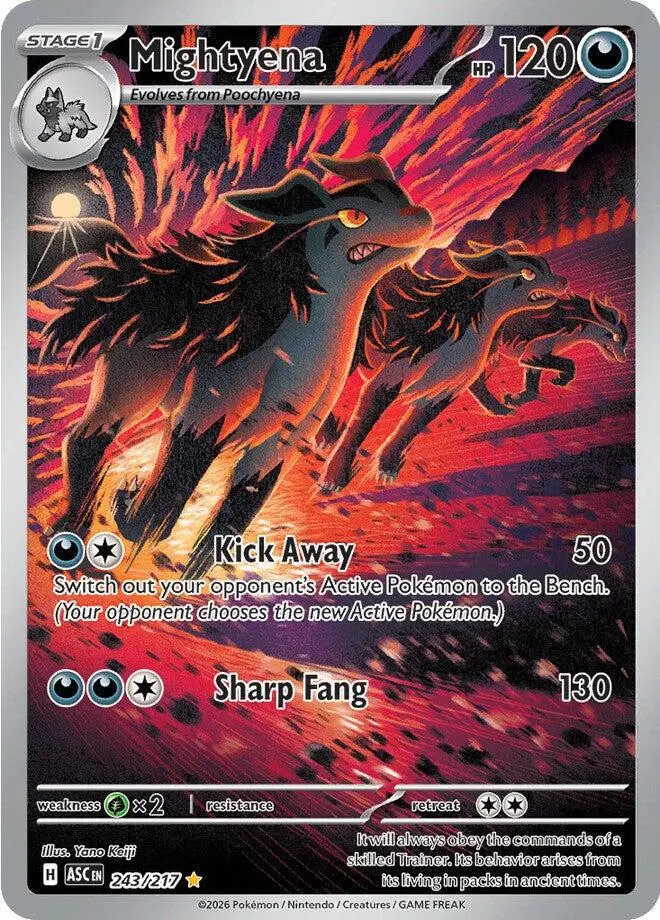 [Binder Condition] Mightyena #243 Pokemon Ascended Heroes