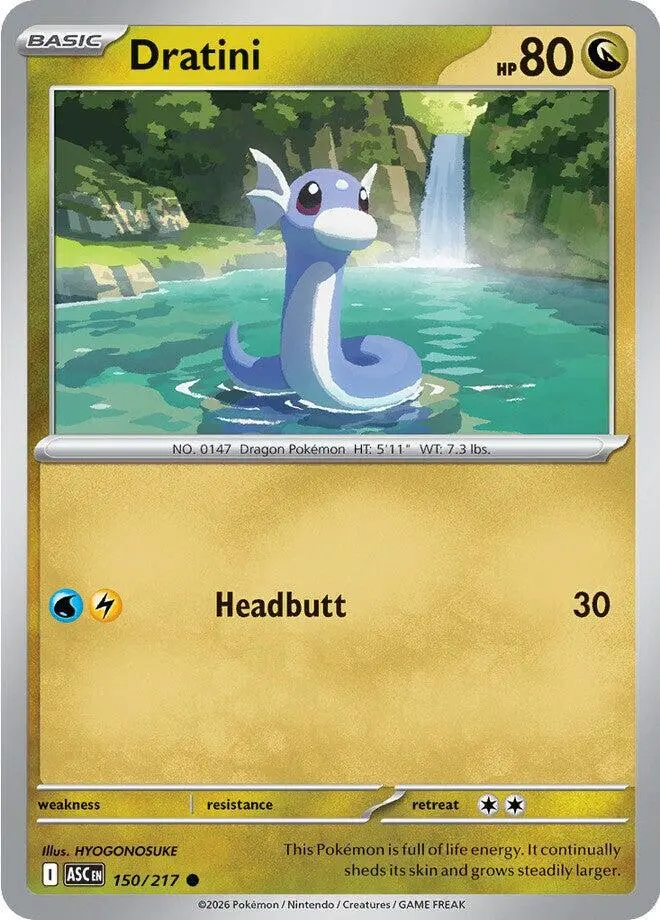 [Binder Condition] Dratini #150 Pokemon Ascended Heroes