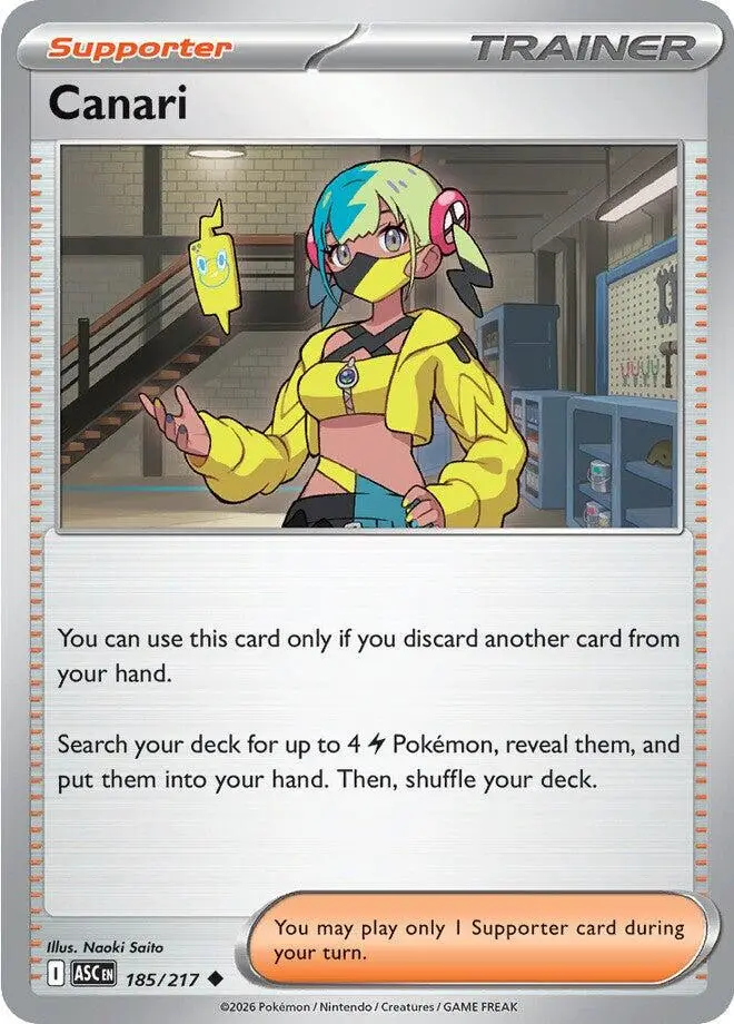 [Binder Condition] Canari #185 Pokemon Ascended Heroes