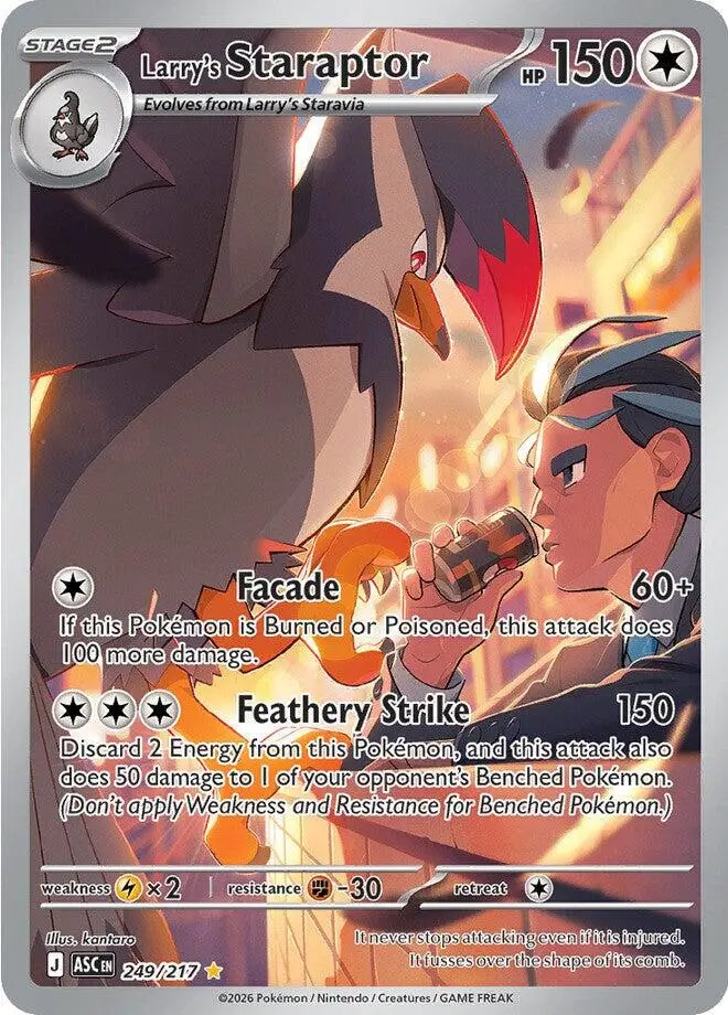 [Binder Condition] Larry's Staraptor #249 Pokemon Ascended Heroes