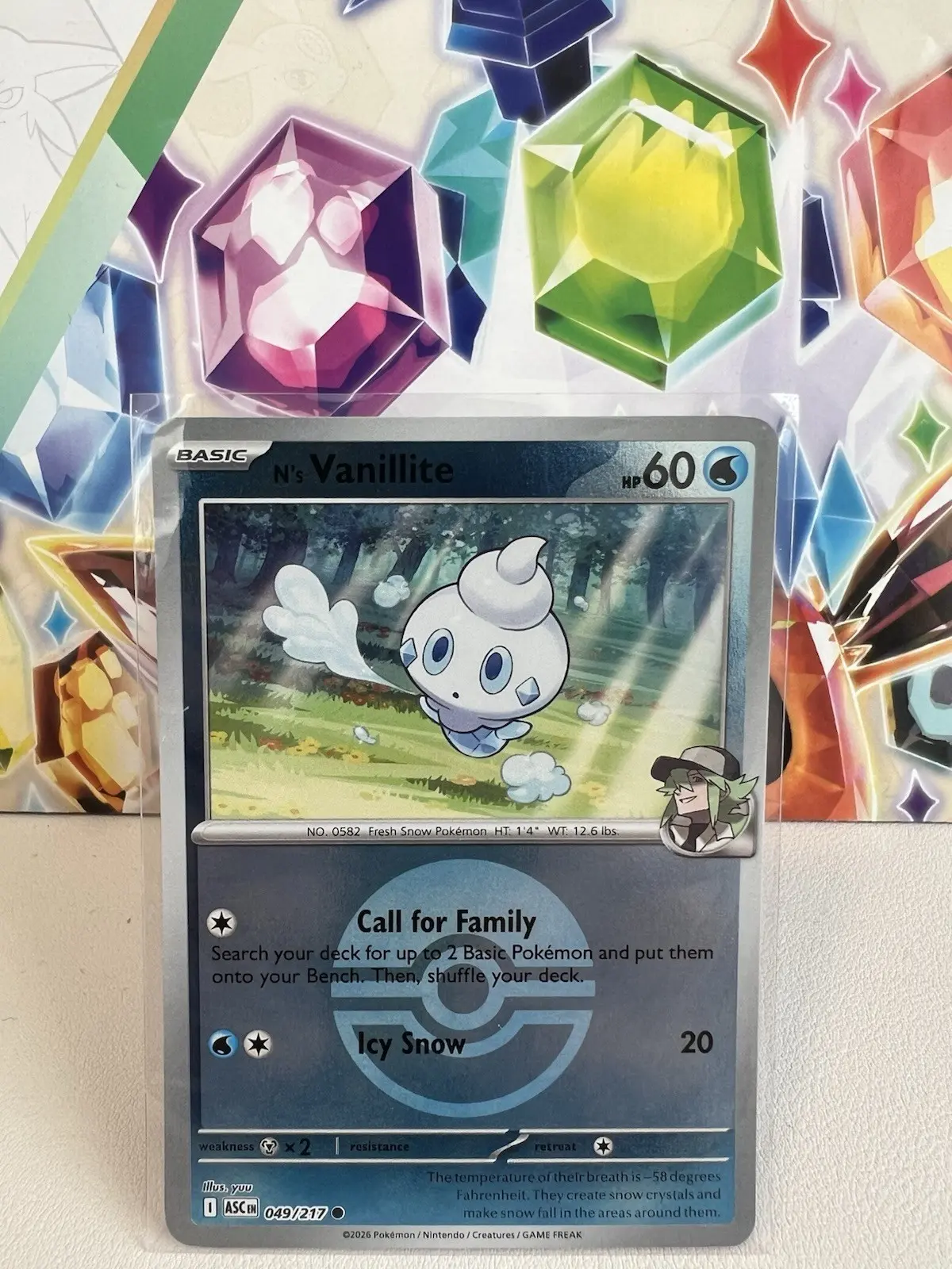 [Binder Condition] N's Vanillite [Ball] #49 Pokemon Ascended Heroes