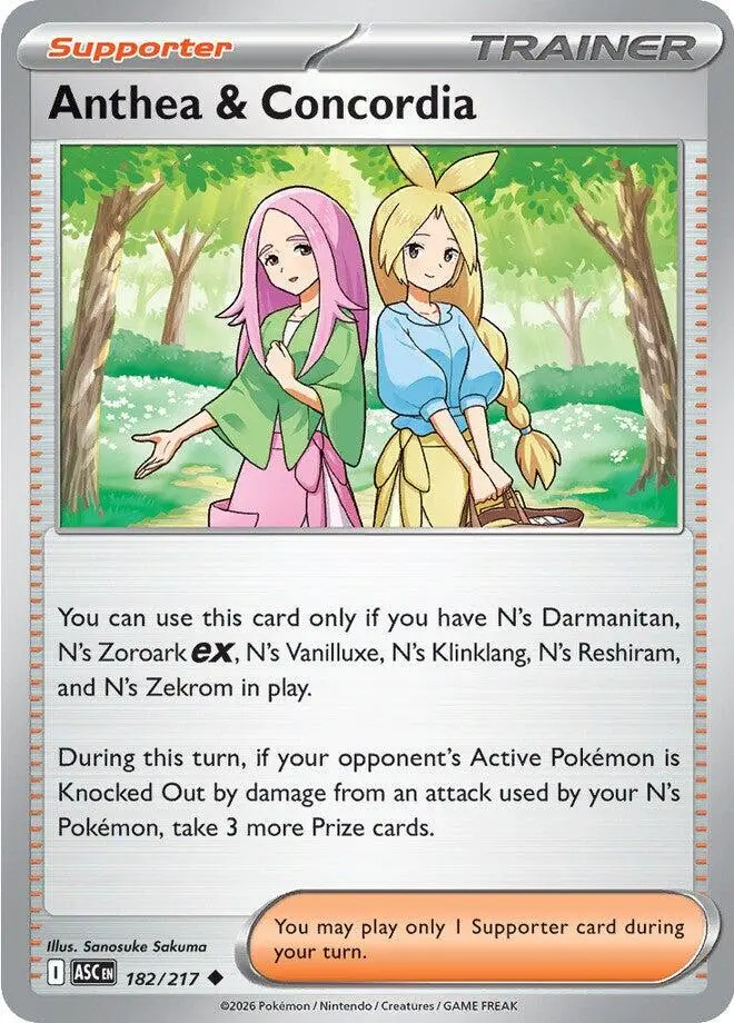 [Binder Condition] Anthea & Concordia #182 Pokemon Ascended Heroes