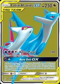 [Heavily Played] Latias & Latios GX #169 Pokemon Team Up