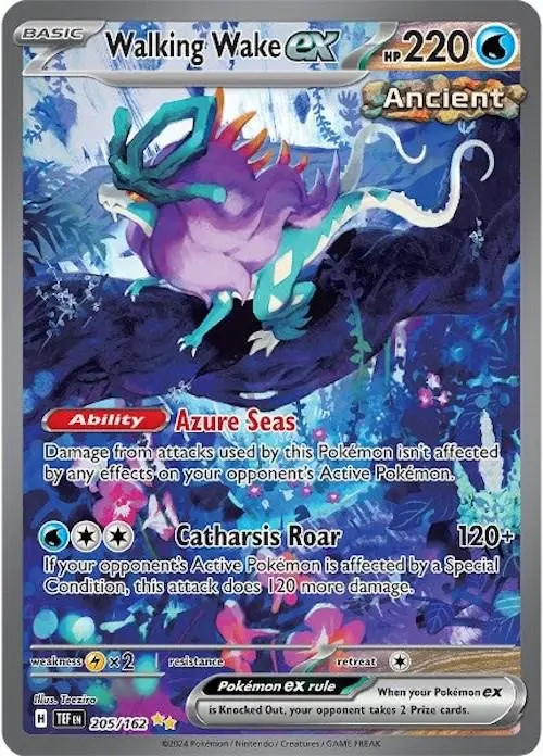 [Binder Condition] Walking Wake ex #205 Pokemon Temporal Forces