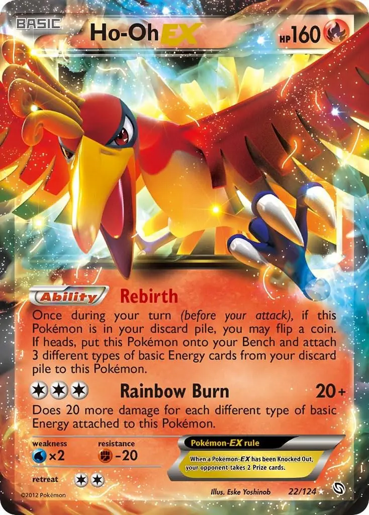 [Moderately Played] Ho-Oh EX #22 Pokemon Dragons Exalted