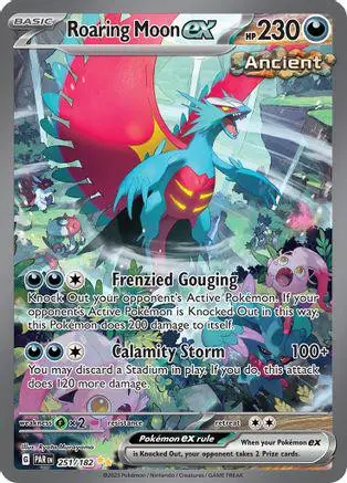 [Binder Condition] Roaring Moon ex #251 Pokemon Paradox Rift