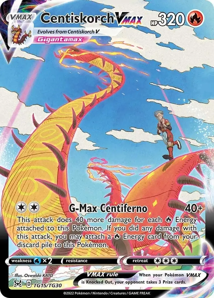 [Binder Condition] Centiskorch VMAX #TG15 Pokemon Lost Origin