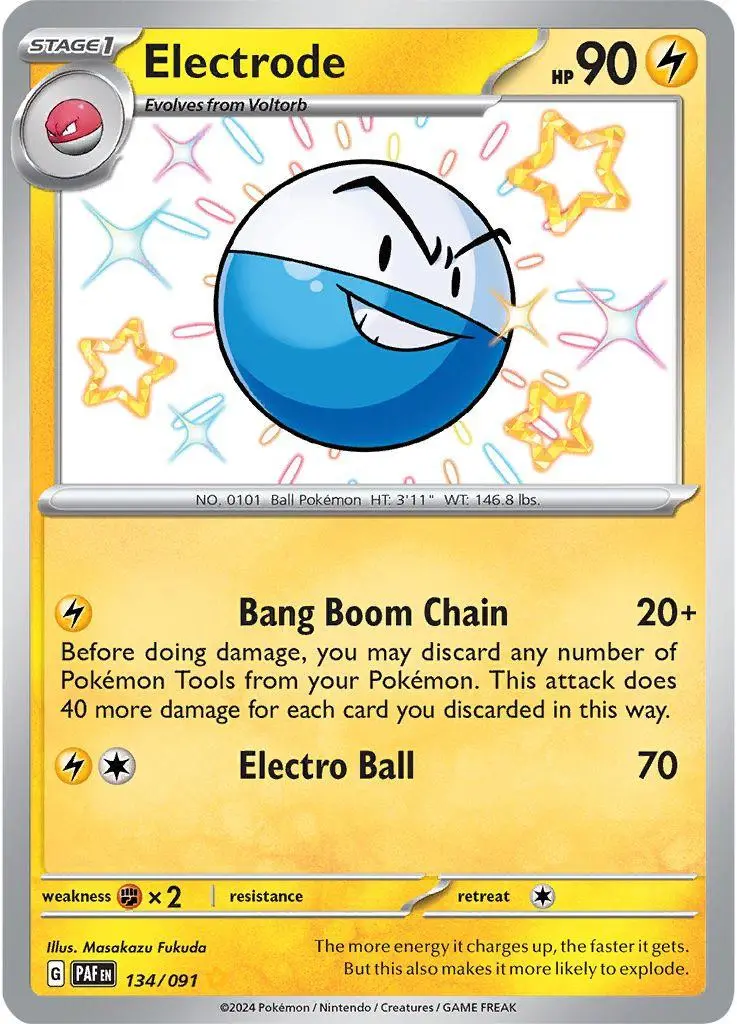 [Binder Condition] Electrode #134 Pokemon Paldean Fates