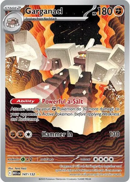 [Binder Condition] Garganacl #147 Pokemon Mega Evolution