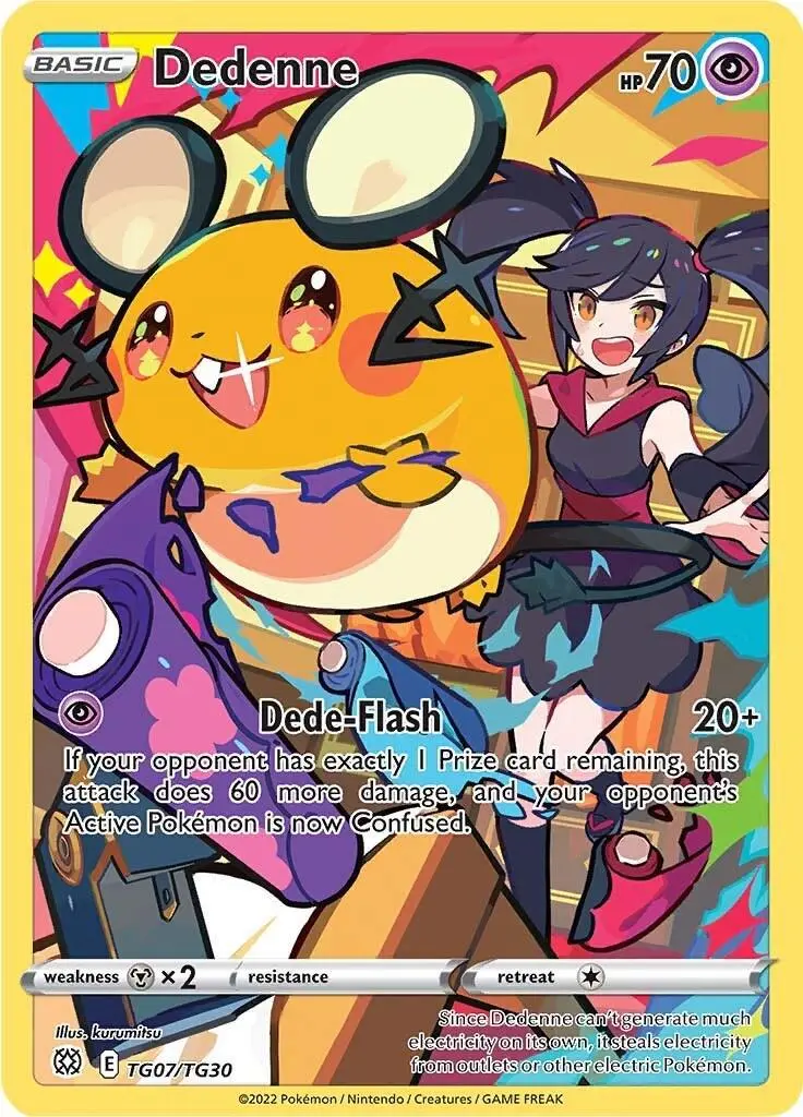 [Binder Condition] Dedenne #TG07 Pokemon Brilliant Stars