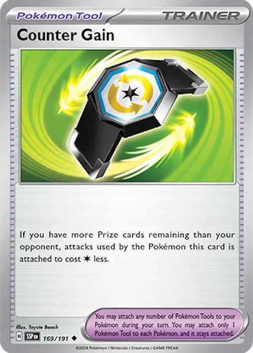 [Binder Condition] Counter Gain #169 Pokemon Surging Sparks