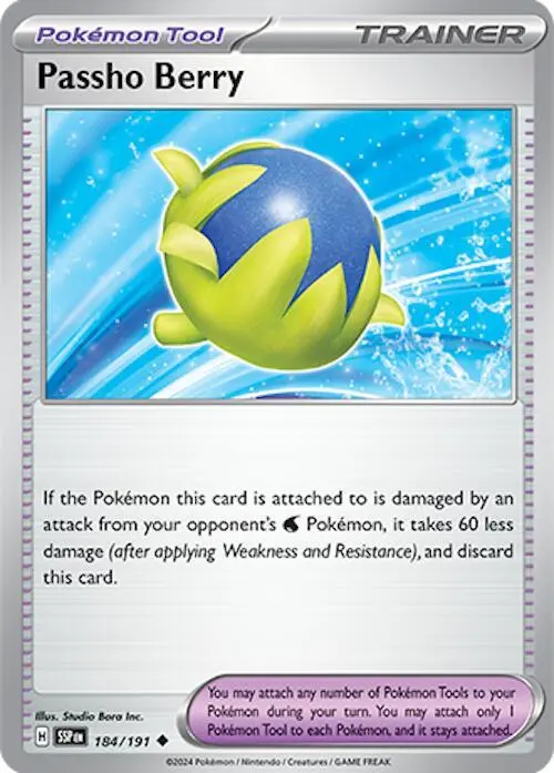 [Binder Condition] Passho Berry #184 Pokemon Surging Sparks