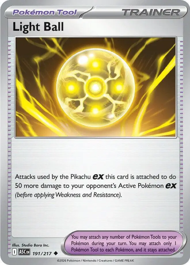 [Binder Condition] Light Ball #191 Pokemon Ascended Heroes