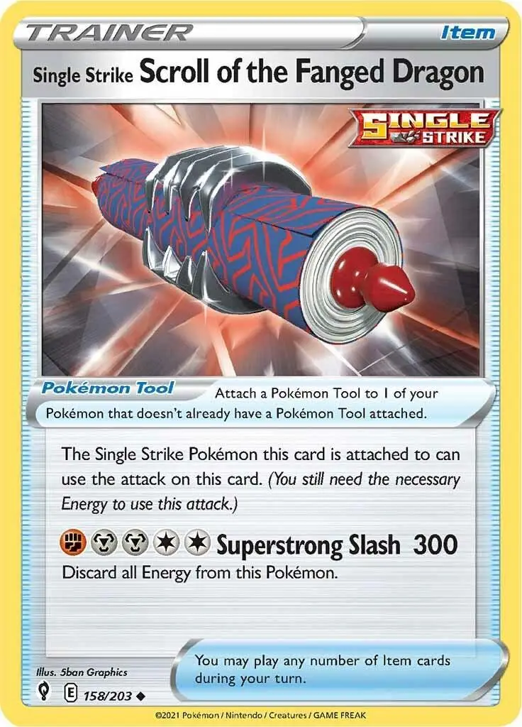 [Binder Condition] Scroll of the Fanged Dragon #158 Pokemon Evolving Skies
