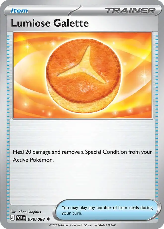 [Binder Condition] Lumiose Galette #78 Pokemon Perfect Order