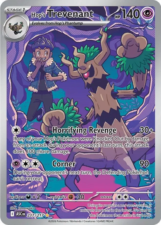 [Binder Condition] Hop's Trevenant #237 Pokemon Ascended Heroes
