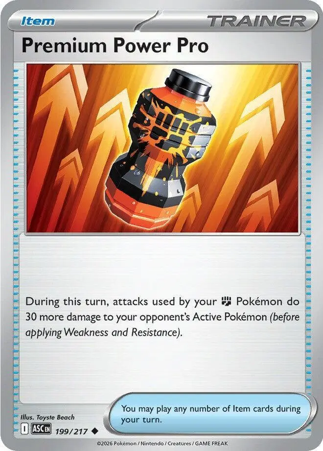 [Binder Condition] Premium Power Pro #199 Pokemon Ascended Heroes